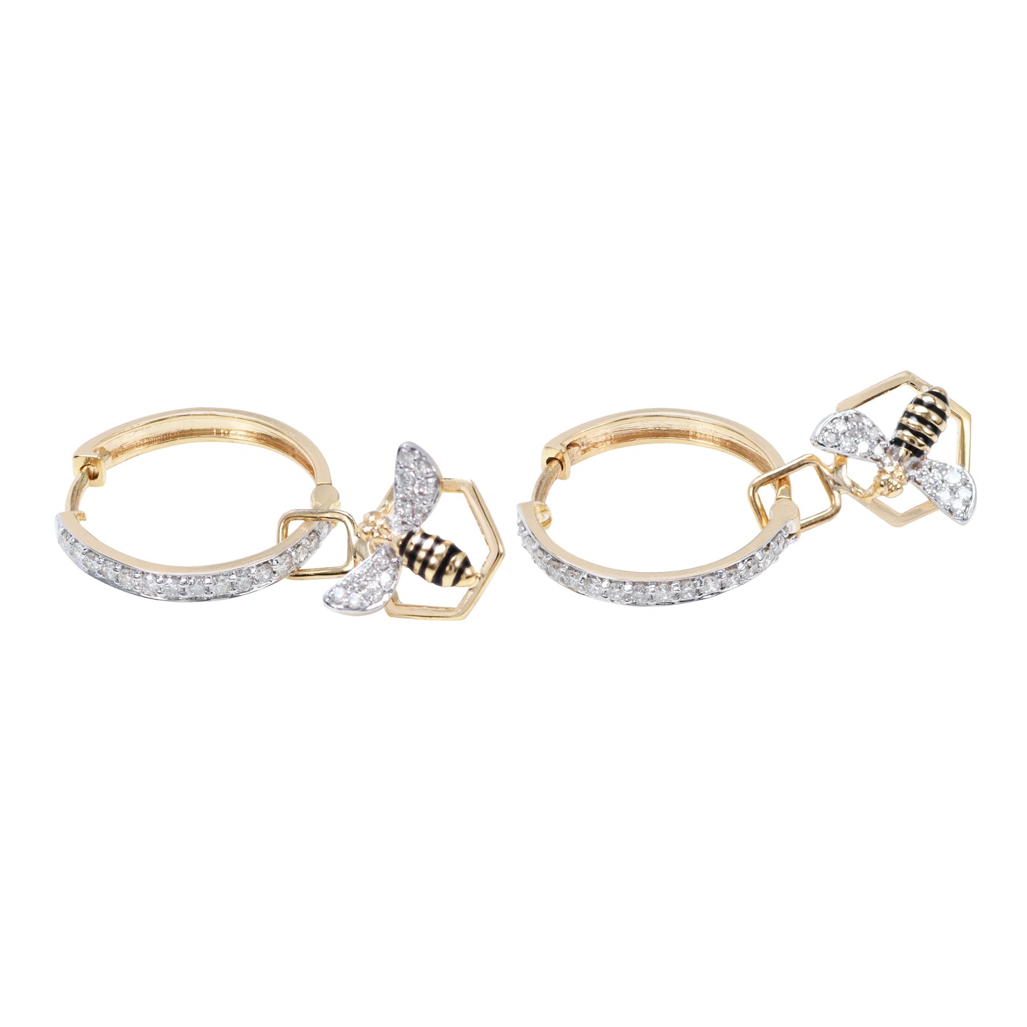lamarquem_bee_on_the_hoop_diamond_huggies_earrings