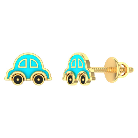 lamarquem_blue_car_kids_earrings