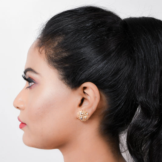 lamarquem_coral_shaped_diamond_stud_earrings