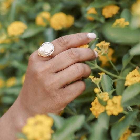 Dew Drop Diamond Ring B