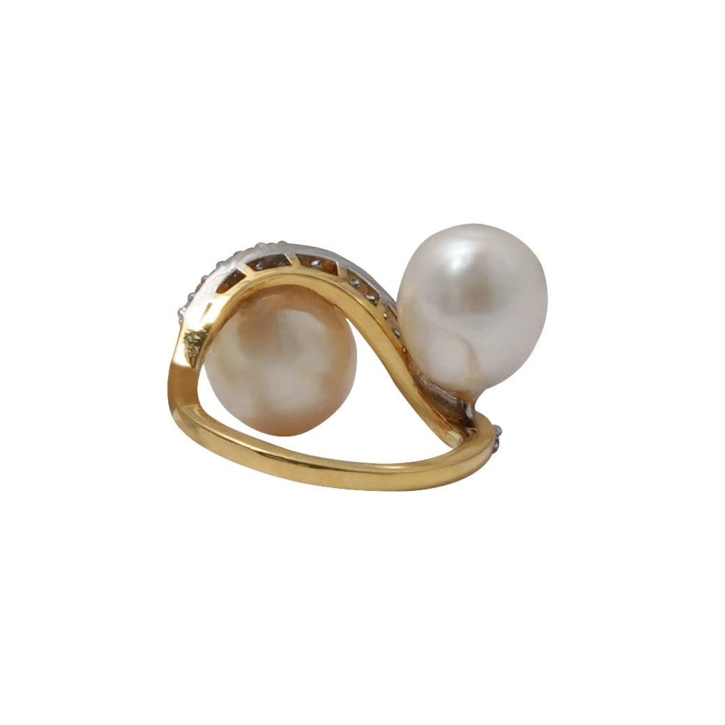 Eternally Together Pearl Diamond Ring C