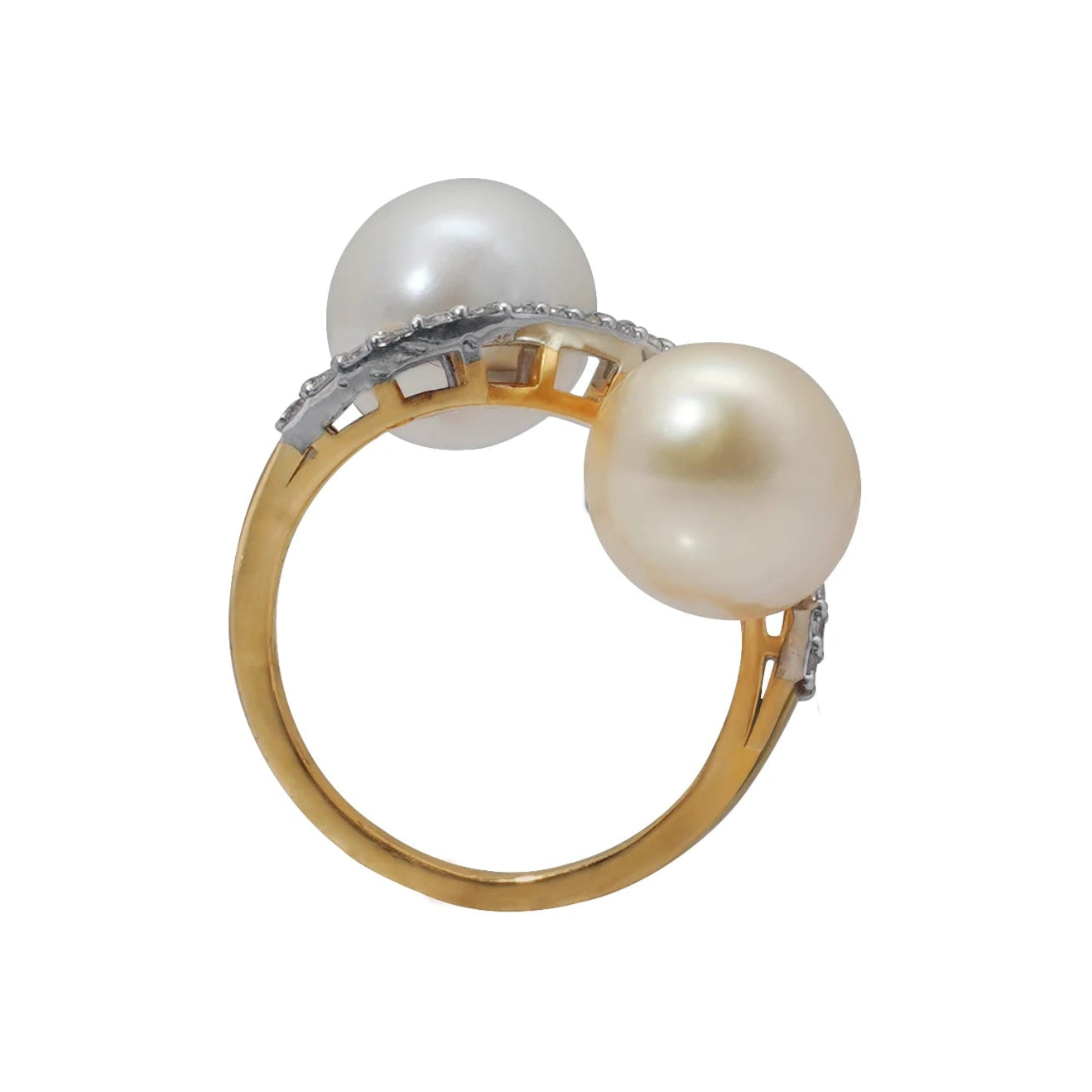 Eternally Together Pearl Diamond Ring A