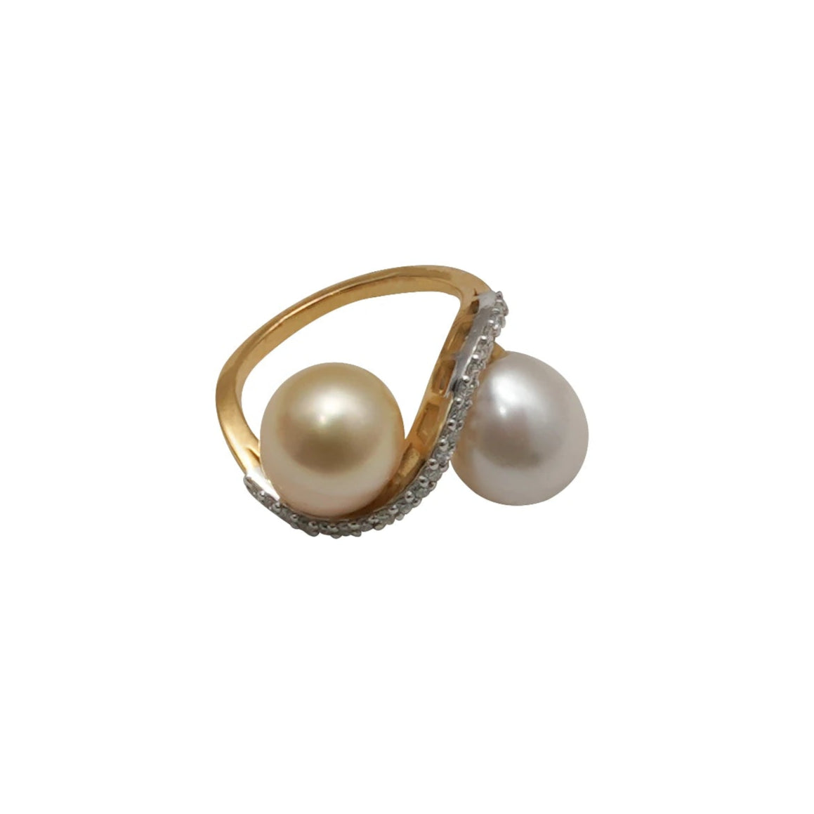 Eternally Together Pearl Diamond Ring H