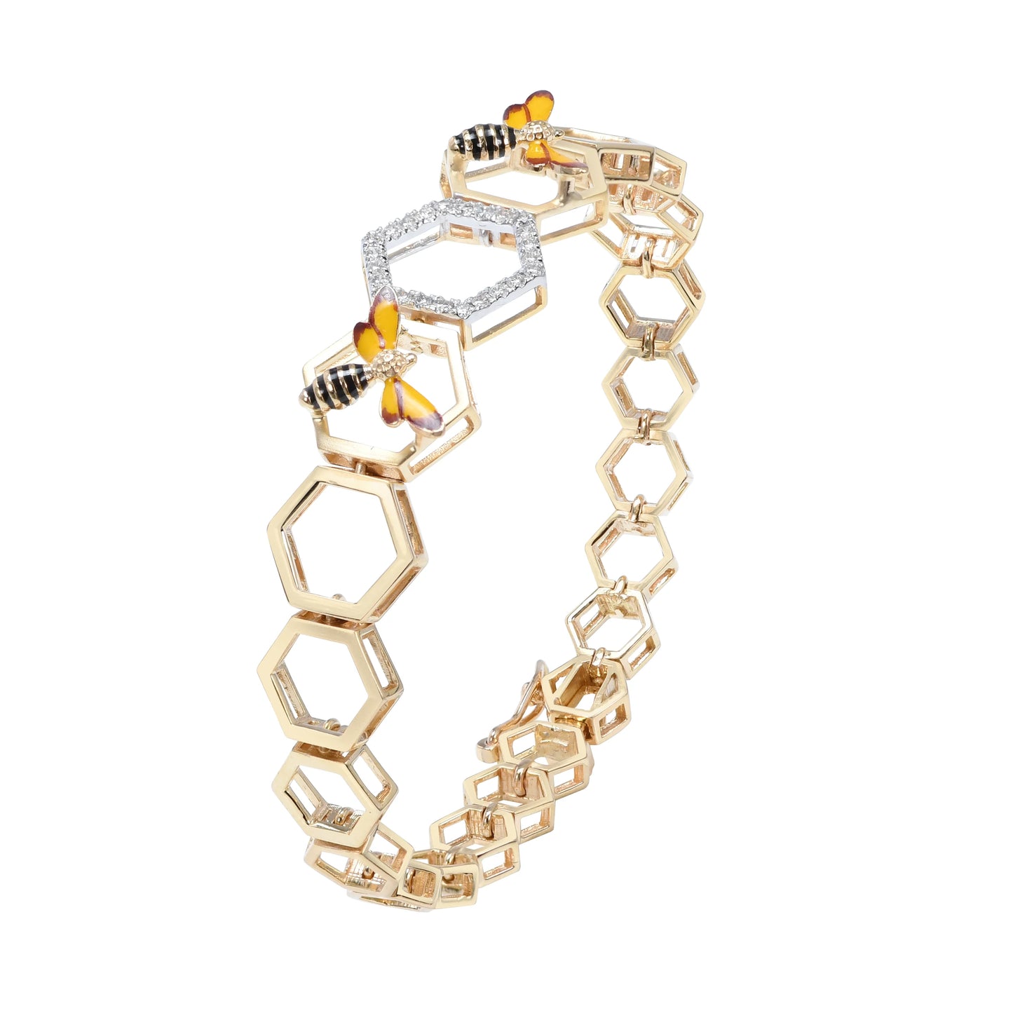 lamarquem_flying_queen_bee_diamond_bracelet