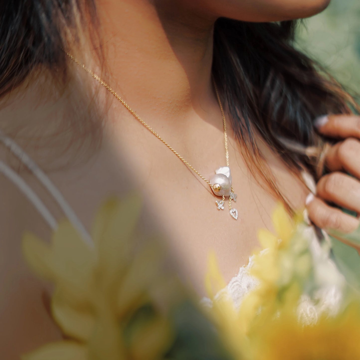 Full Of Love Pearl Diamond Pendant G