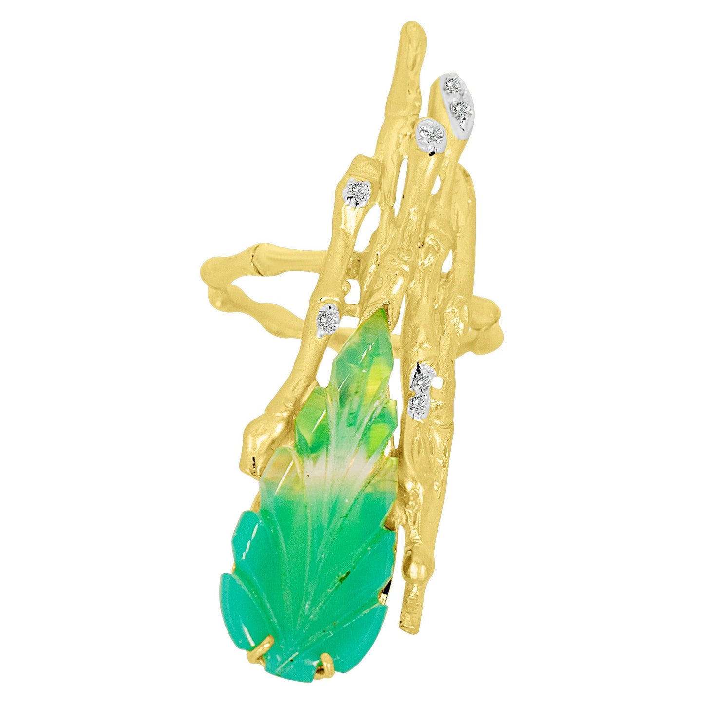 lamarquem_gold_bark_diamond_ring
