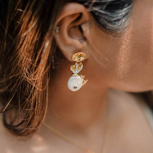 Marine Life Diamond Earrings B