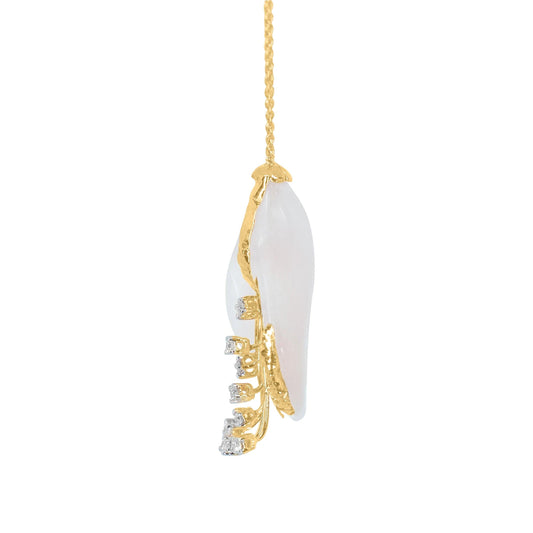 lamarquem_rose_quartz_gold_foil_diamond_pendant