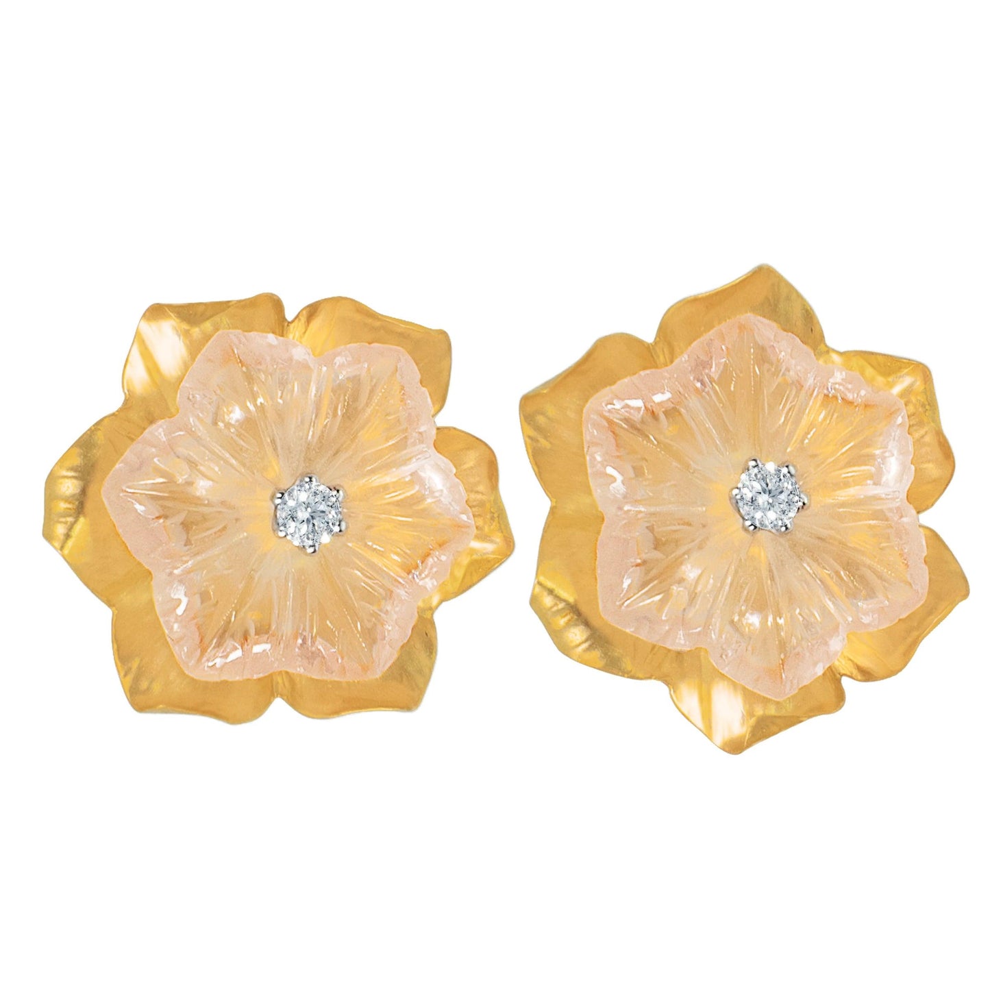 lamarquem_rose_quartz_stud_diamond_earring