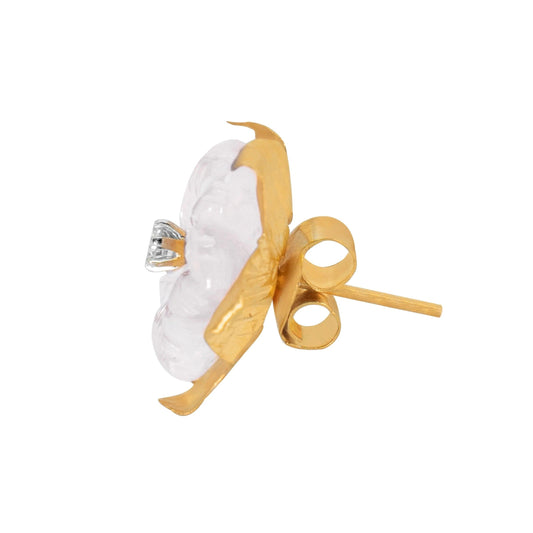 lamarquem_rose_quartz_stud_diamond_earring