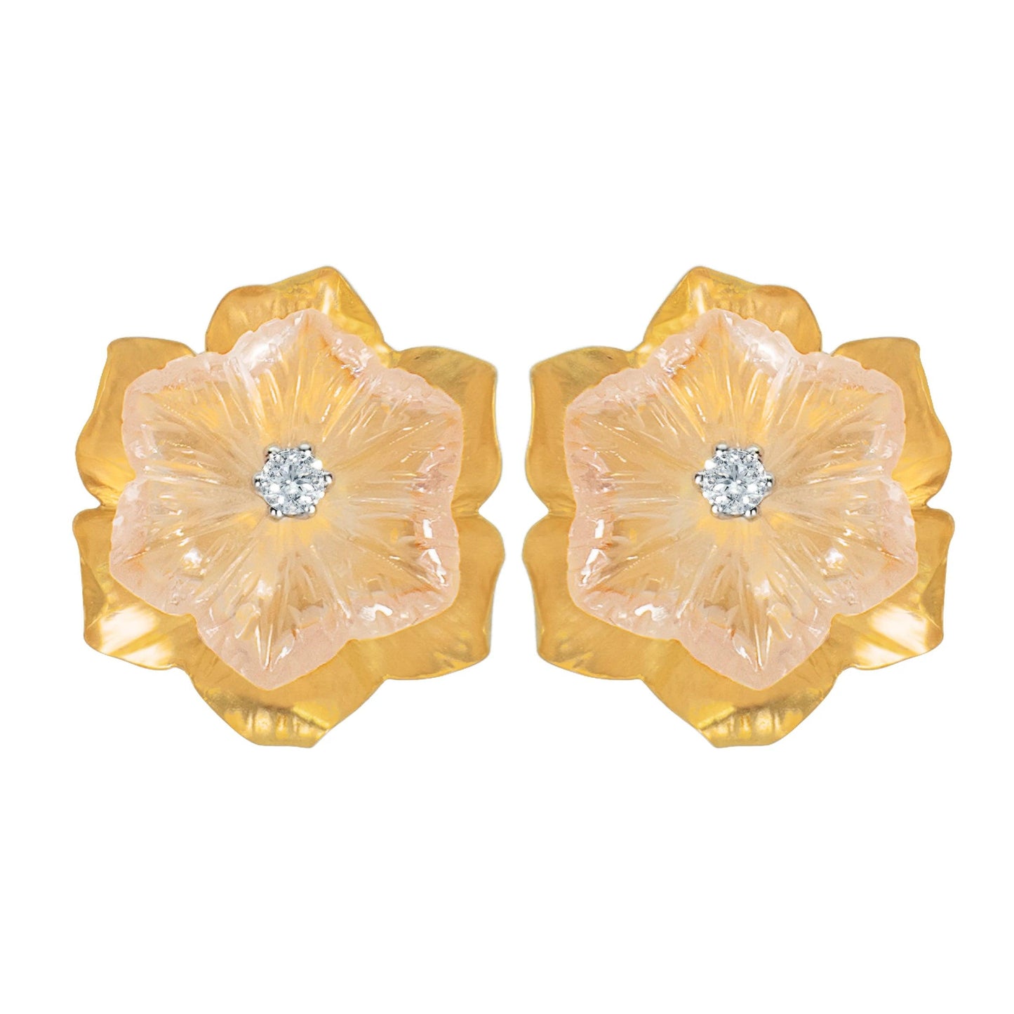 lamarquem_rose_quartz_stud_diamond_earring