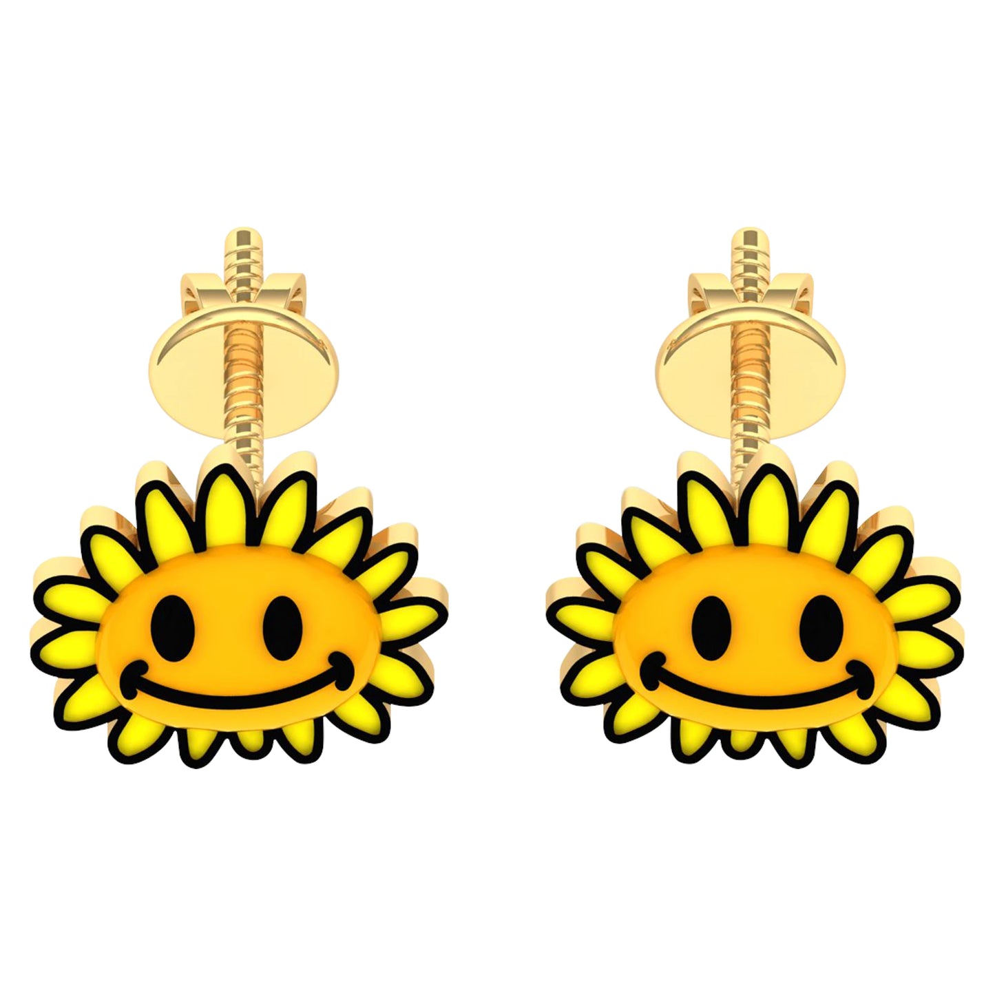 lamarquem_sunflower_kids_earrings