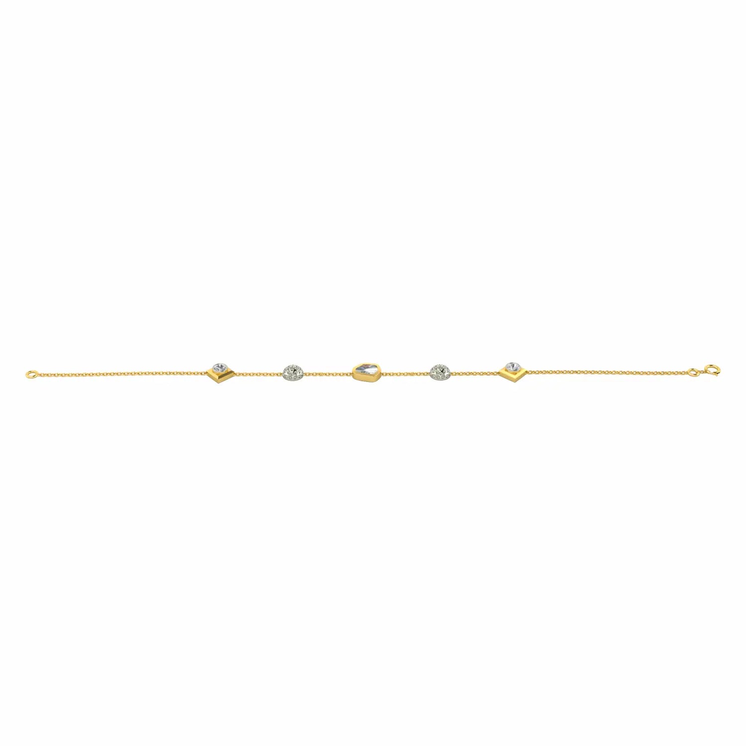 Polki Chain Daimond Bracelet B