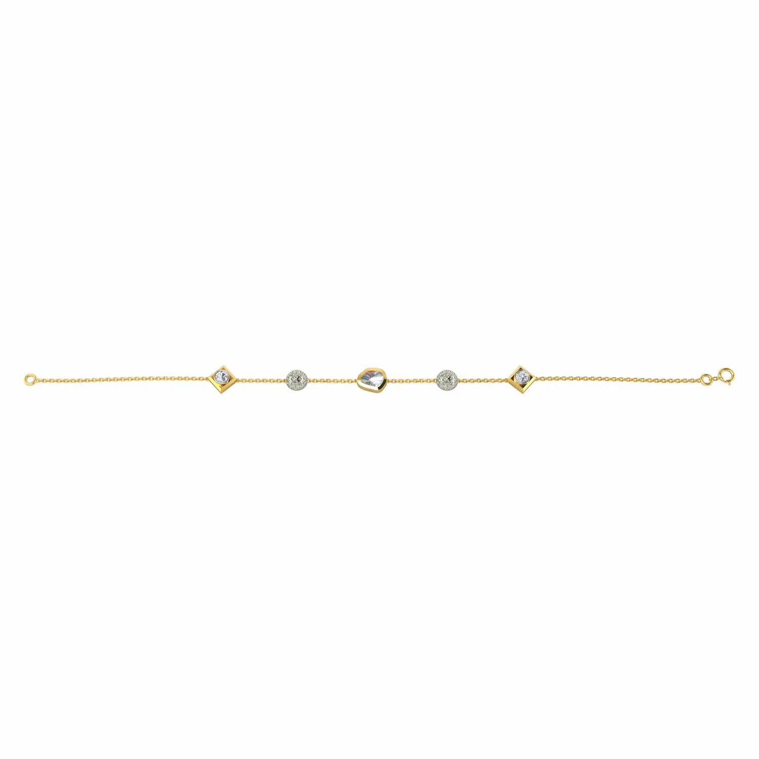 Polki Chain Daimond Bracelet C