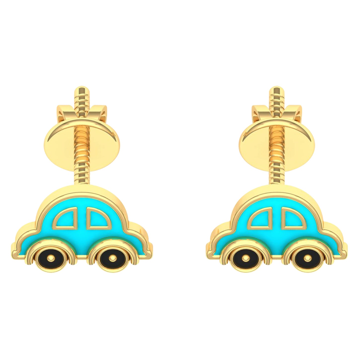 lamarquem_blue_car_kids_earrings