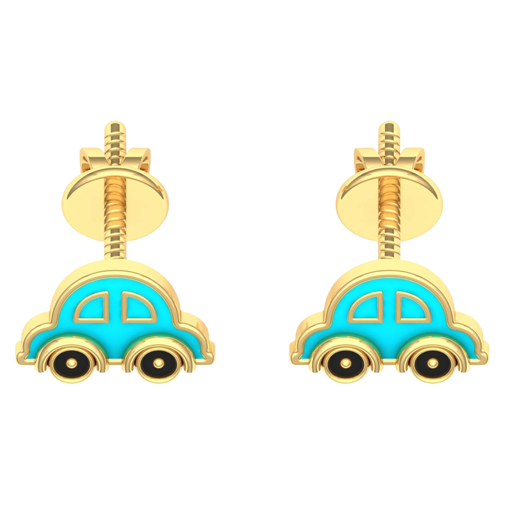 lamarquem_blue_car_kids_earrings