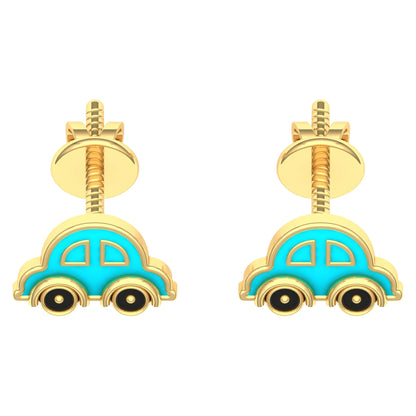 lamarquem_blue_car_kids_earrings