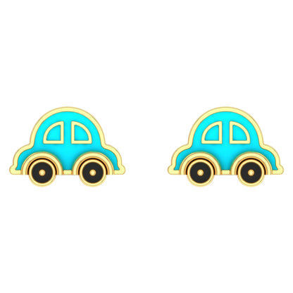 lamarquem_blue_car_kids_earrings