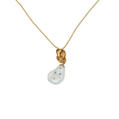 Diamond Encrusted Pearl Pendant E