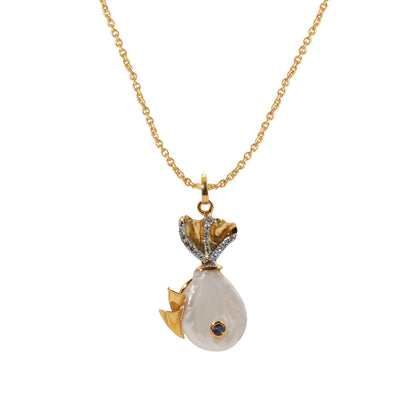 Fishie Diamond Pendant B