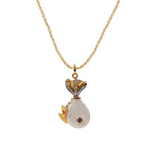 Fishie Diamond Pendant B