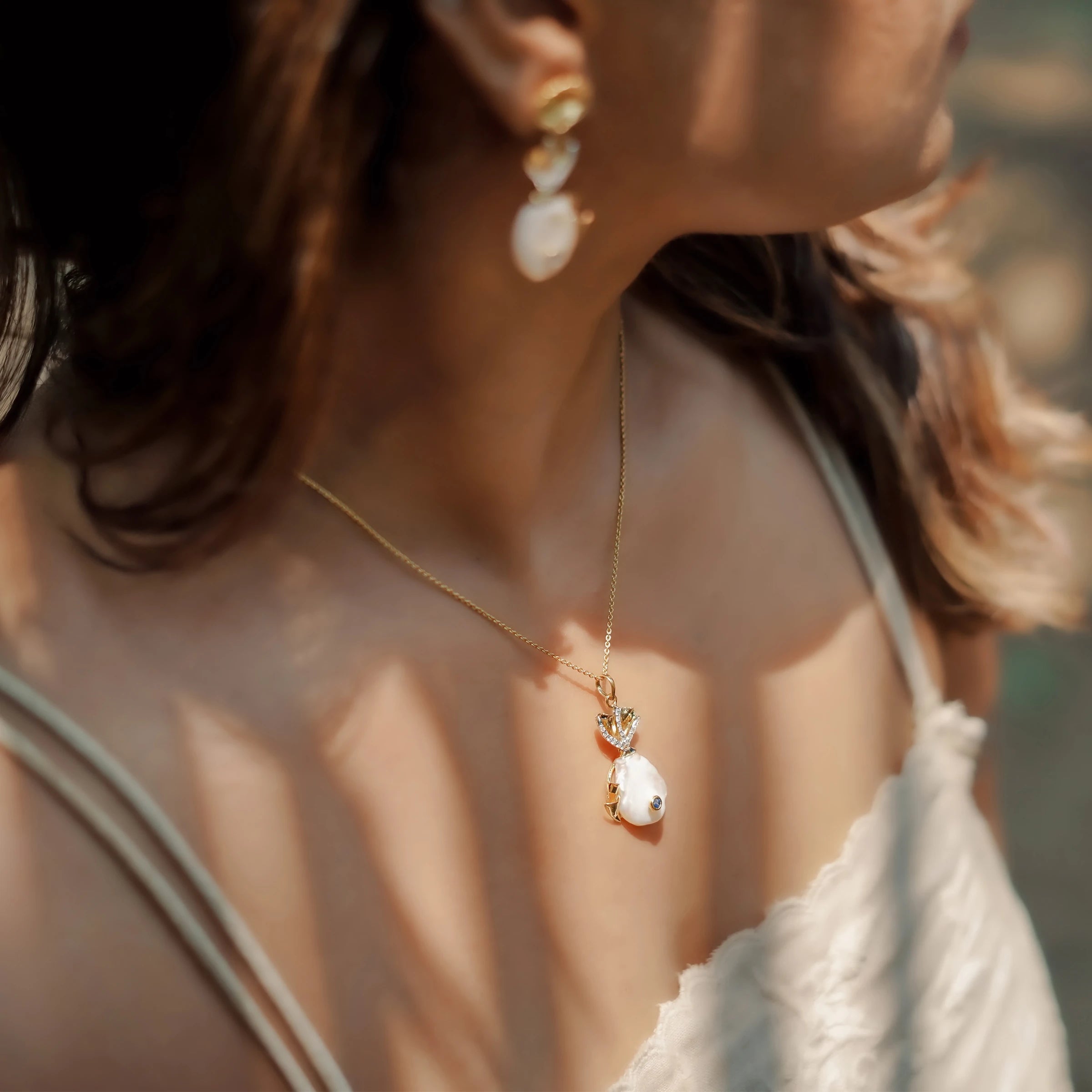 Fishie Diamond Pendant B