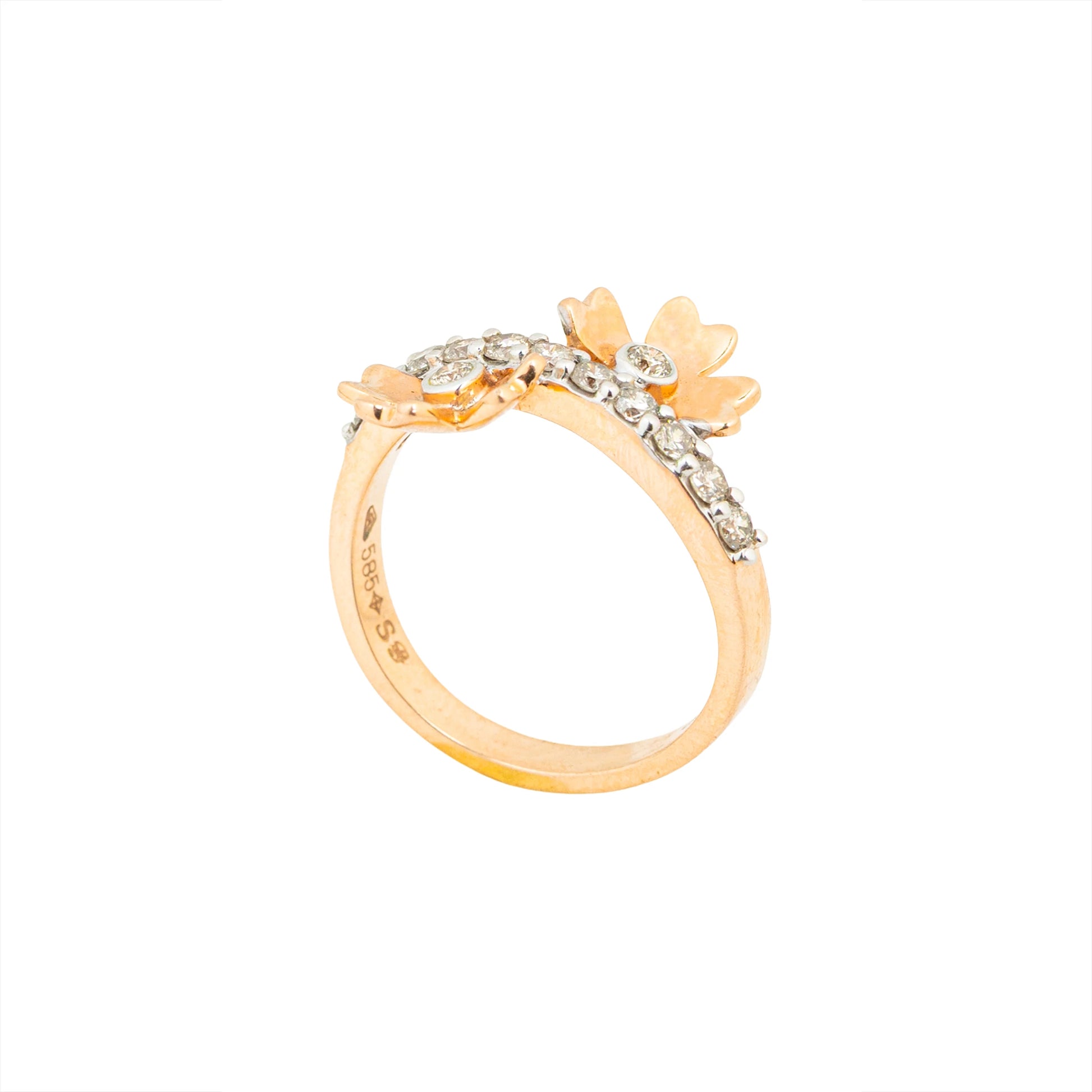 LAMARQUE-M FLORA DIAMOND RING
