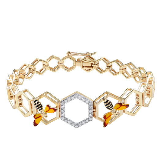 lamarquem_flying_queen_bee_diamond_bracelet