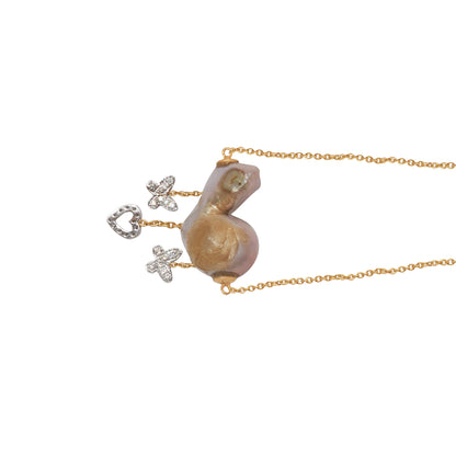 Full Of Love Pearl Diamond Pendant F