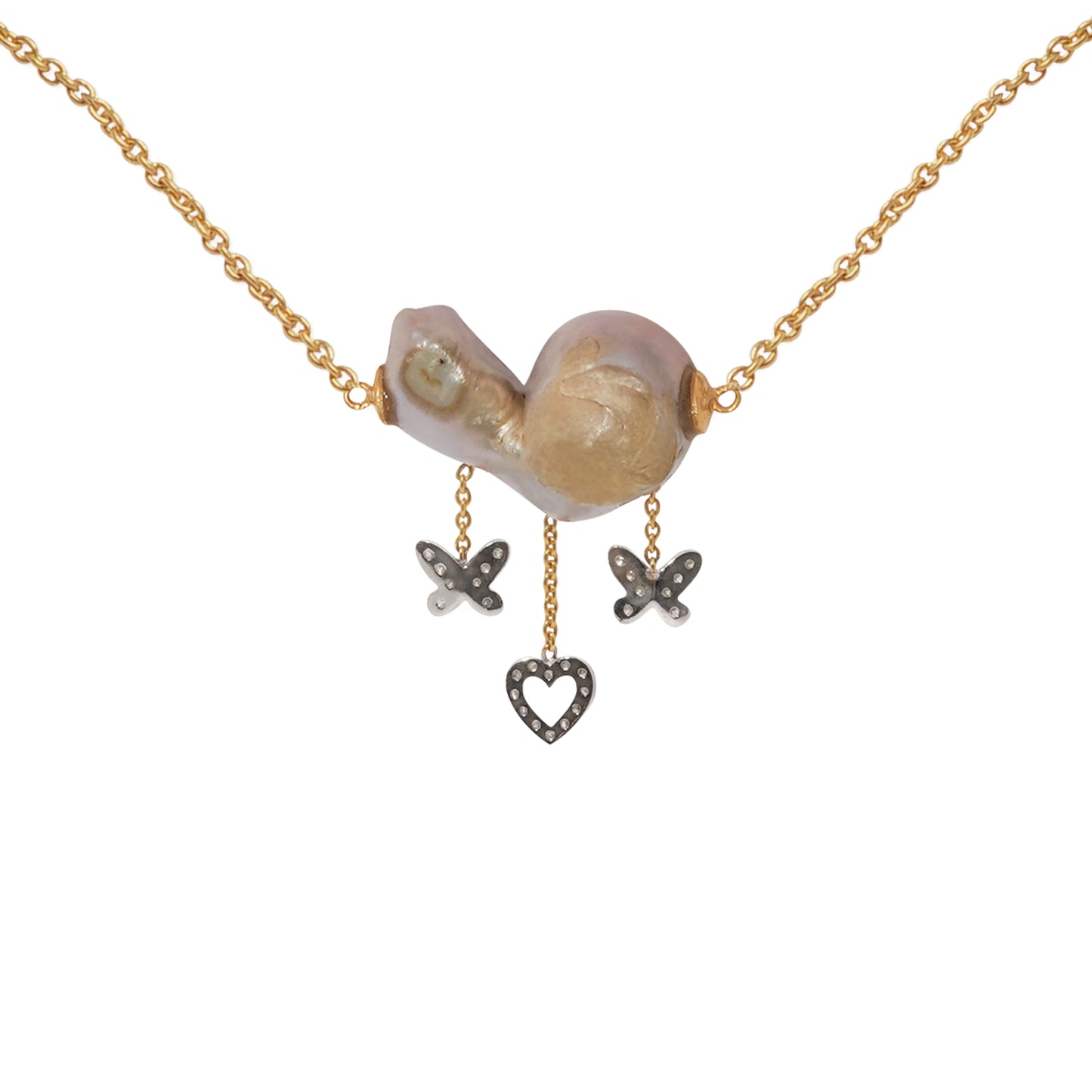 Full Of Love Pearl Diamond Pendant E
