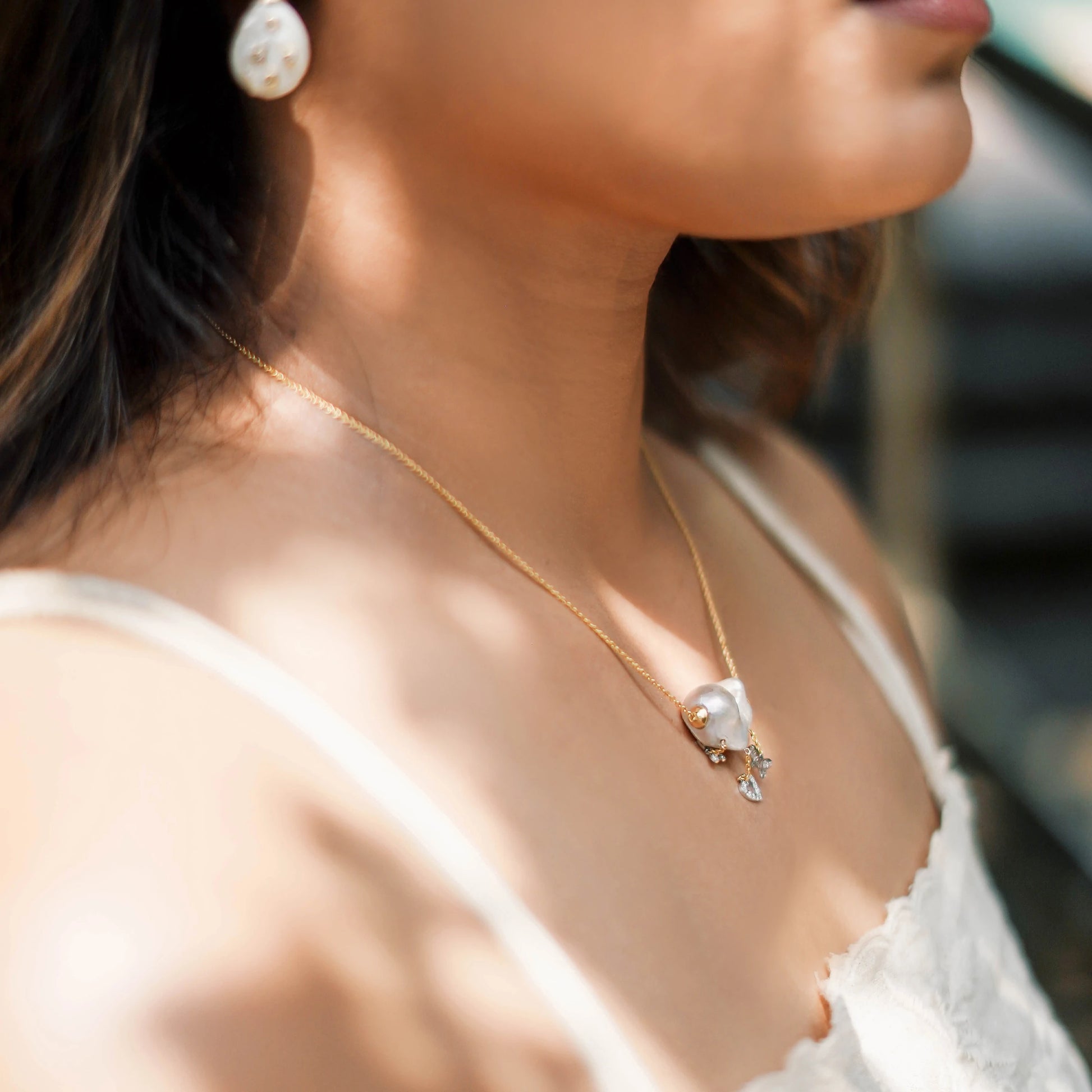 Full Of Love Pearl Diamond Pendant D