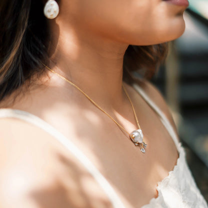 Full Of Love Pearl Diamond Pendant D