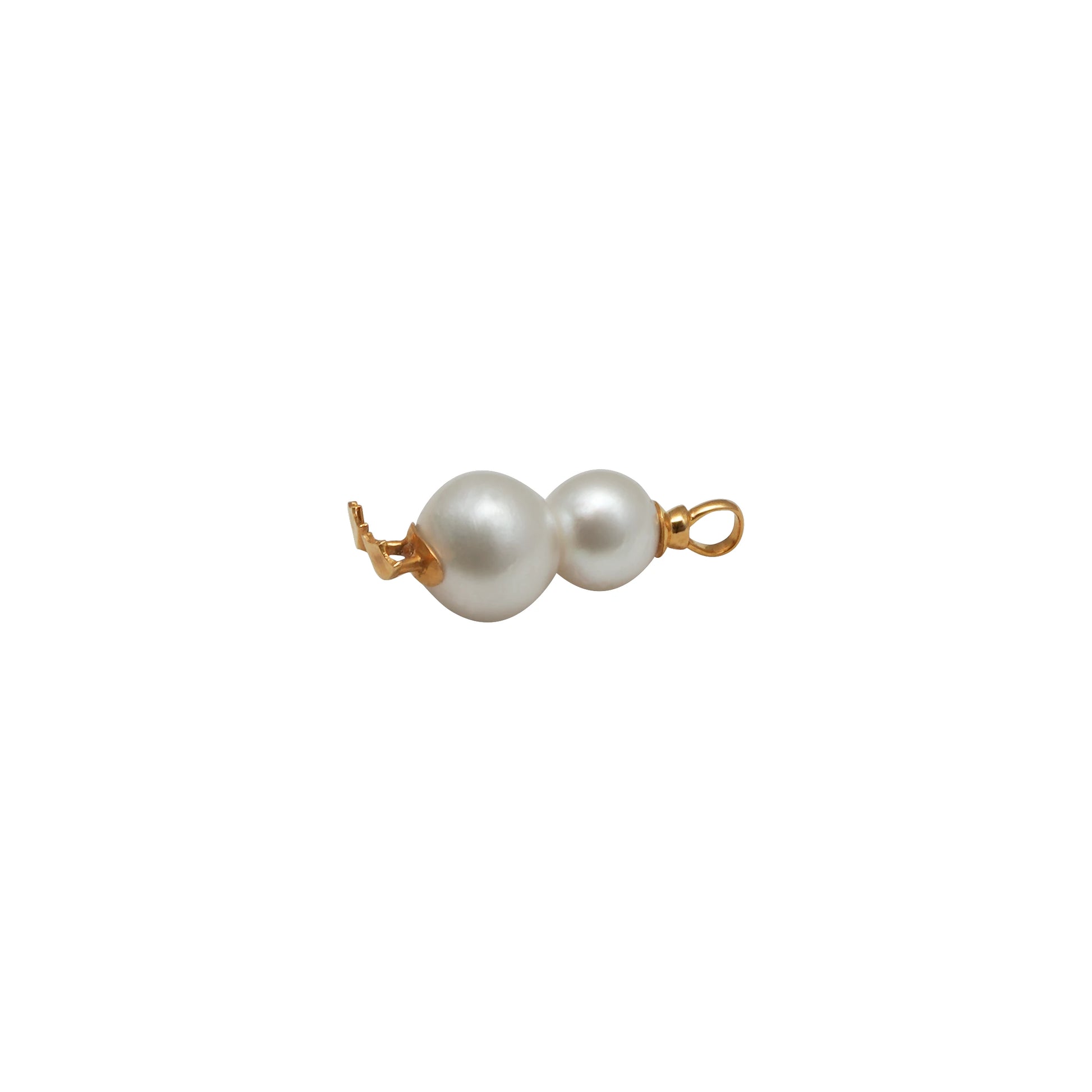 Golden Snowman Pearl Pendant E