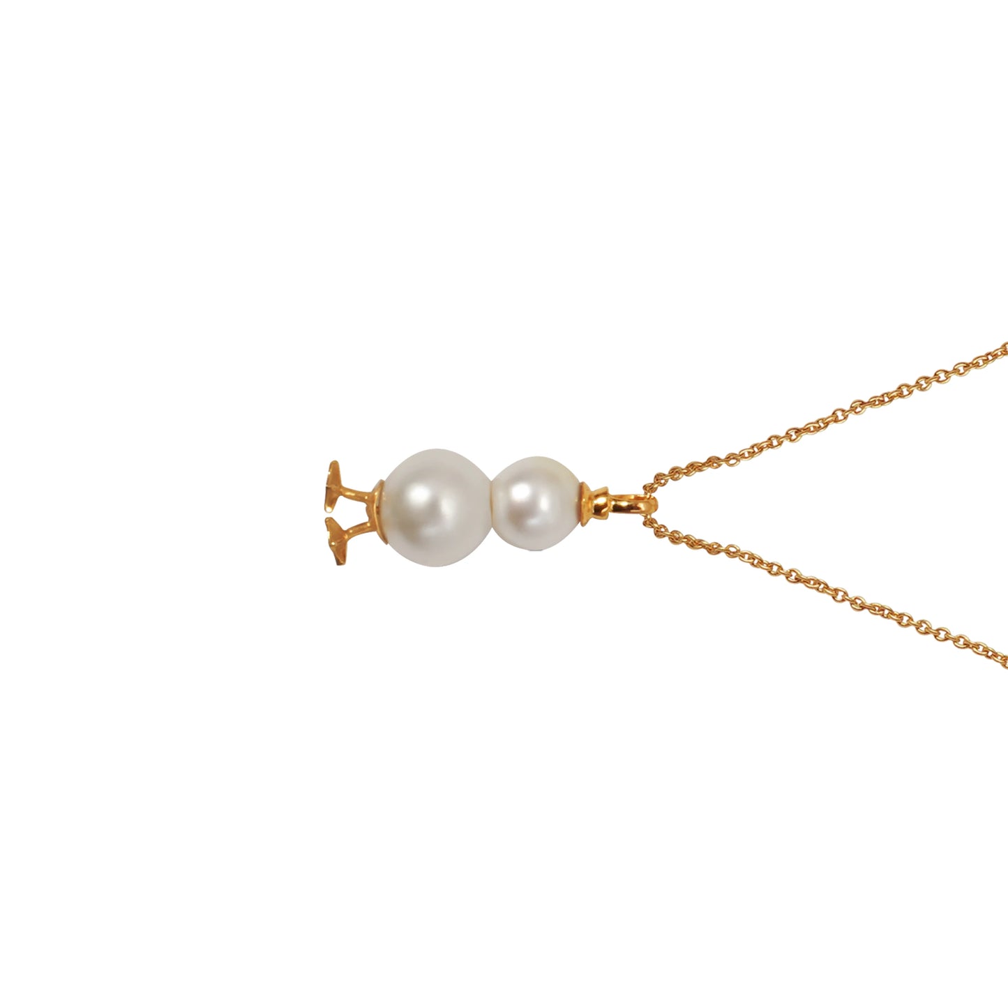 Golden Snowman Pearl Pendant D