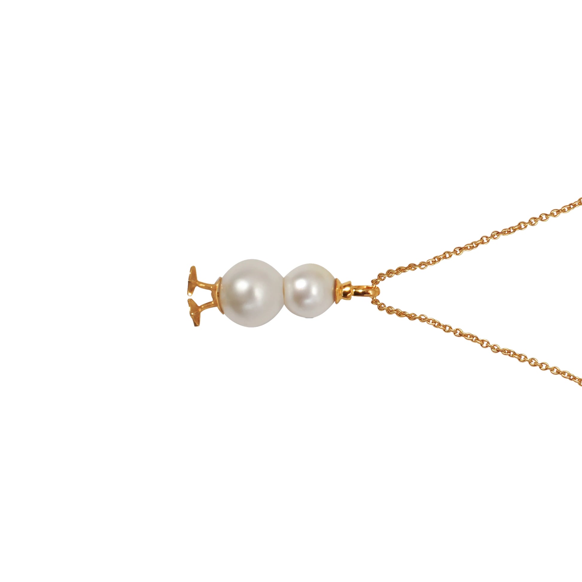 Golden Snowman Pearl Pendant D