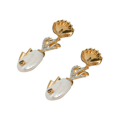 Marine Life Diamond Earrings F