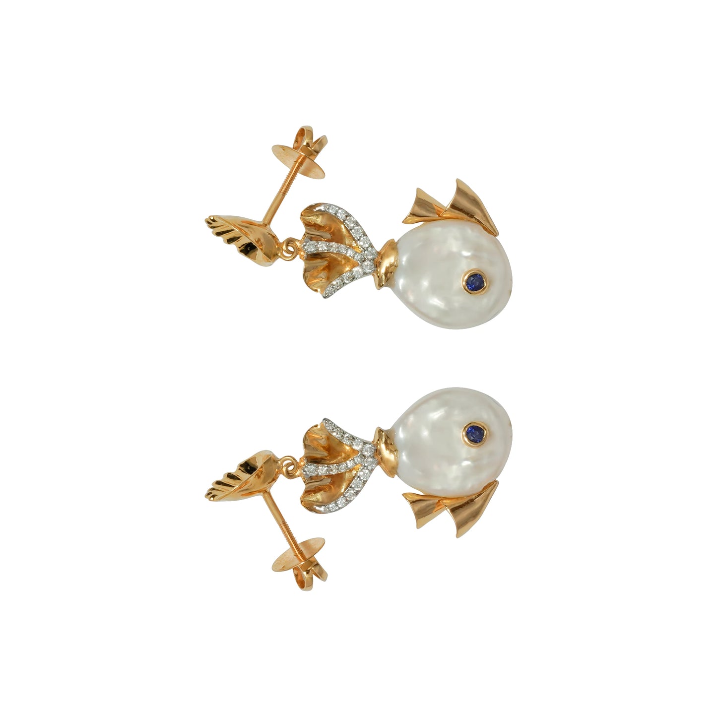 Marine Life Diamond Earrings C