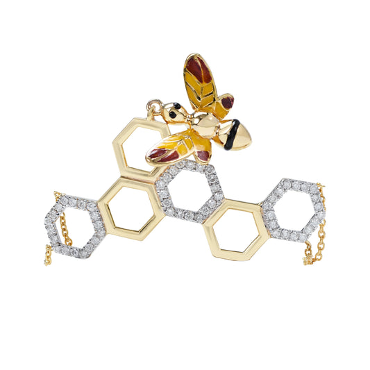 lamarquem_queen_bee_chained_diamond_bracelet