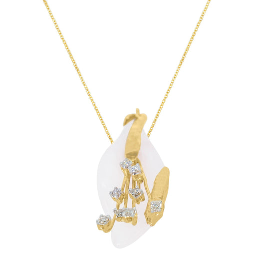 lamarquem_rose_quartz_gold_foil_diamond_pendant