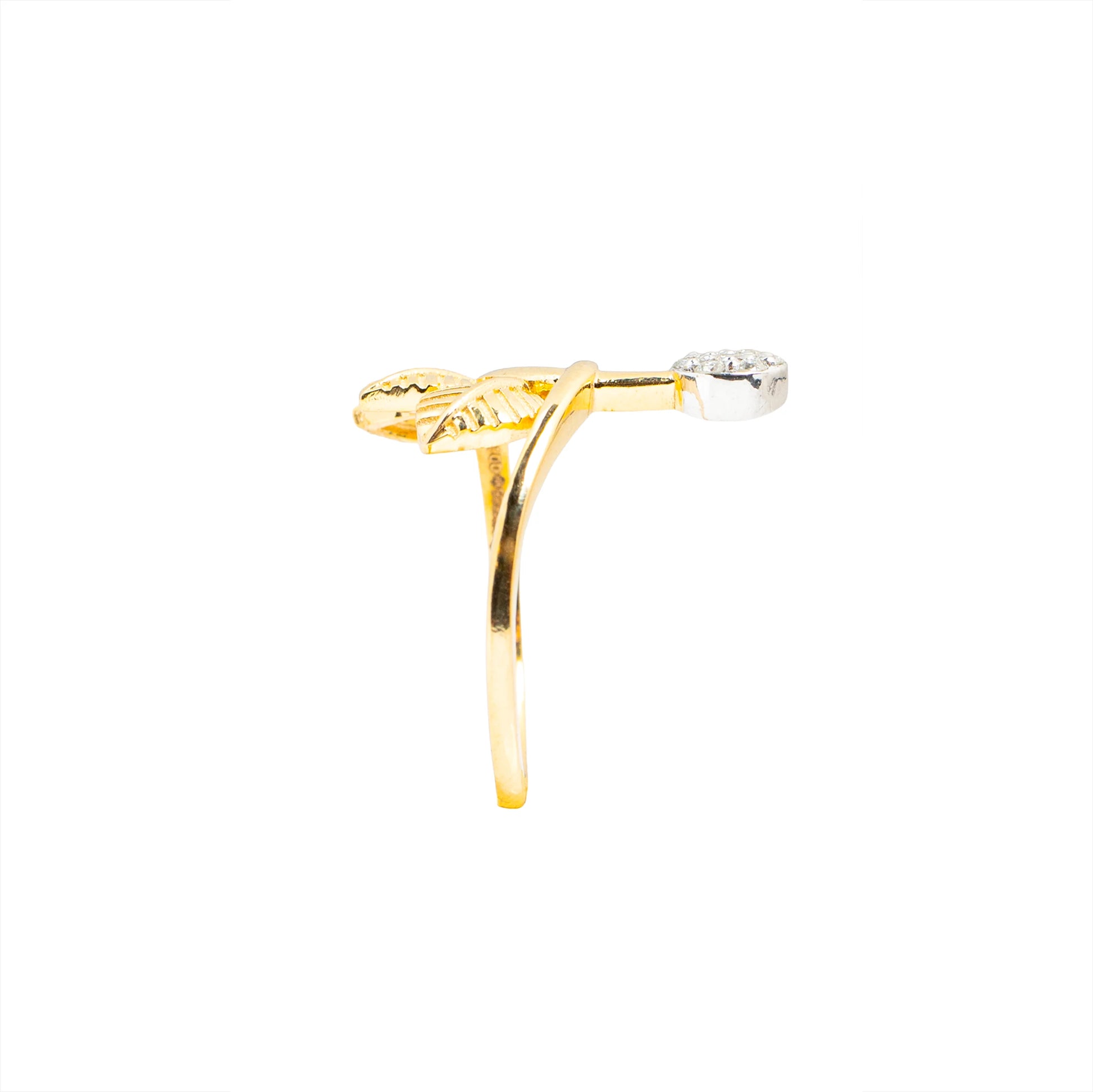 LAMARQUE-M SPIRAL SCRIBE DIAMOND RING B