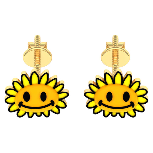 lamarquem_sunflower_kids_earrings