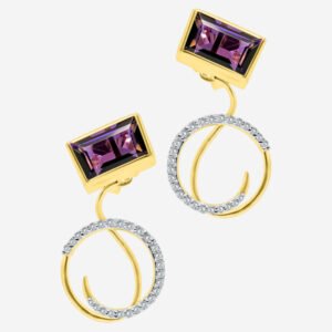 contemporary hoop diamond earring for girls