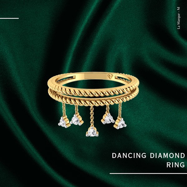 dancing diamond ring