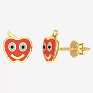 apple kids earrings