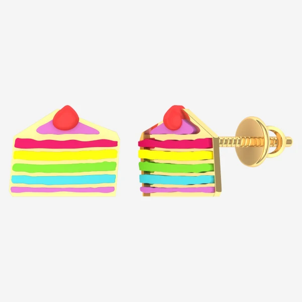 sweet cake kids earrings design online - Buy Now